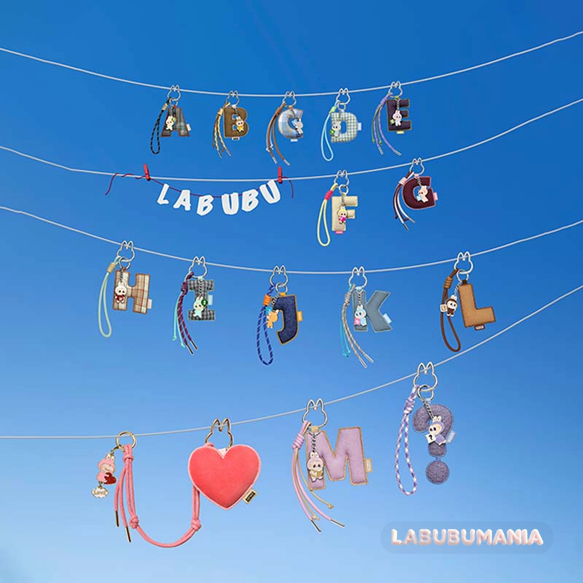 Буквы‑подвески «Pin For Love» (A–M)