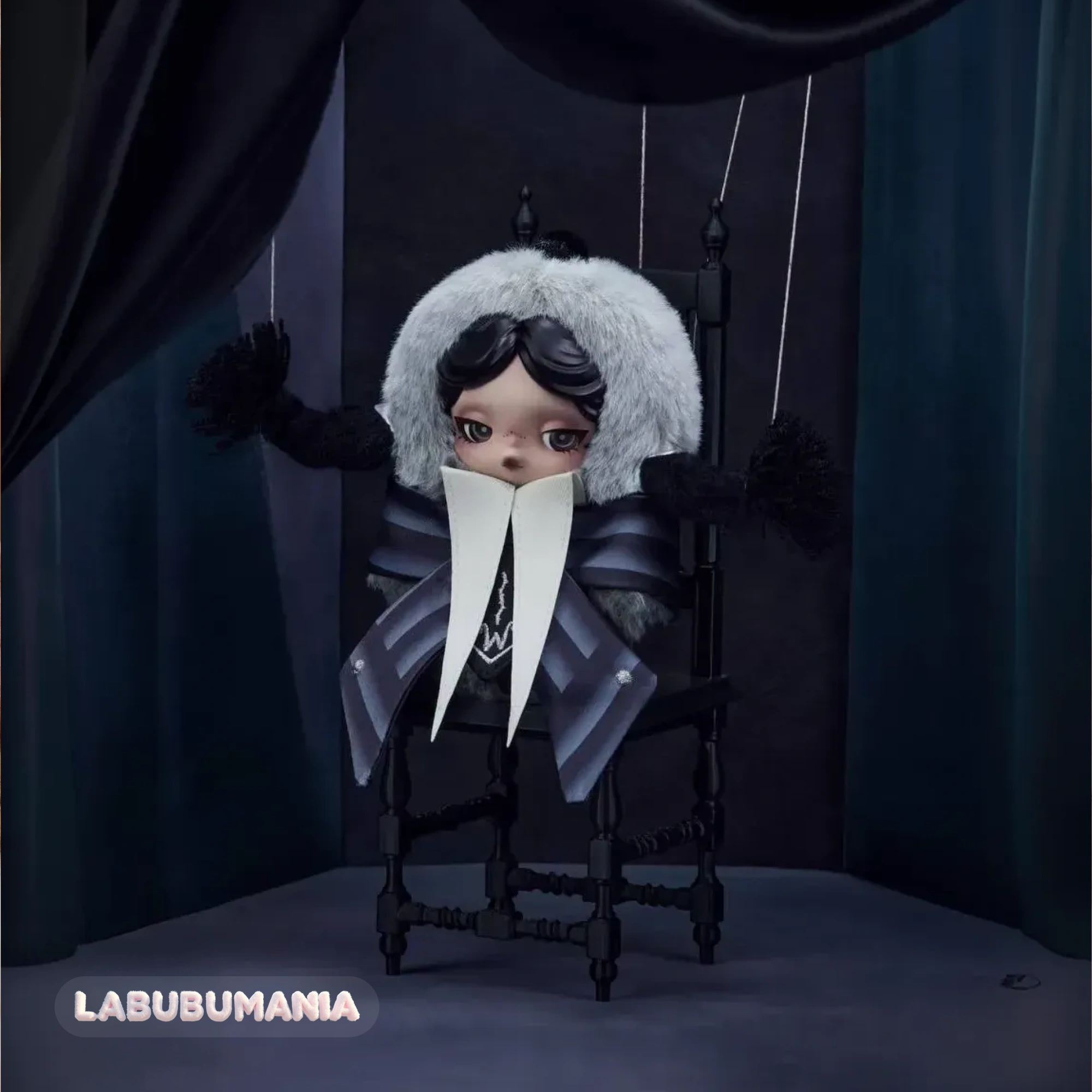 SKULLPANDA WEDNESDAY アメリカ限定 クラシックドレスver. SKULLPANDA × Wednesday | Labubumania – Pop Mart в России